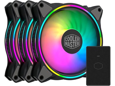 Cooler Master MasterFan MF120 Halo 3in1 pack - Black