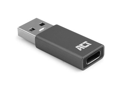 ACT USB-A to USB-C adapter - Grey