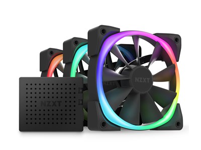 NZXT Aer RGB 2 Triple &amp;amp; Controller - 120mm - 3 pack