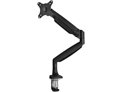 Outlet: StarTech.com Desk Mount Monitor Arm - Heavy Duty Ergonomic VESA Monitor Arm - Single 34&quot; (20lb) Display - Full Motion, Height Adjustable, Articulating - Aluminum - C-Clamp/Grommet- Black